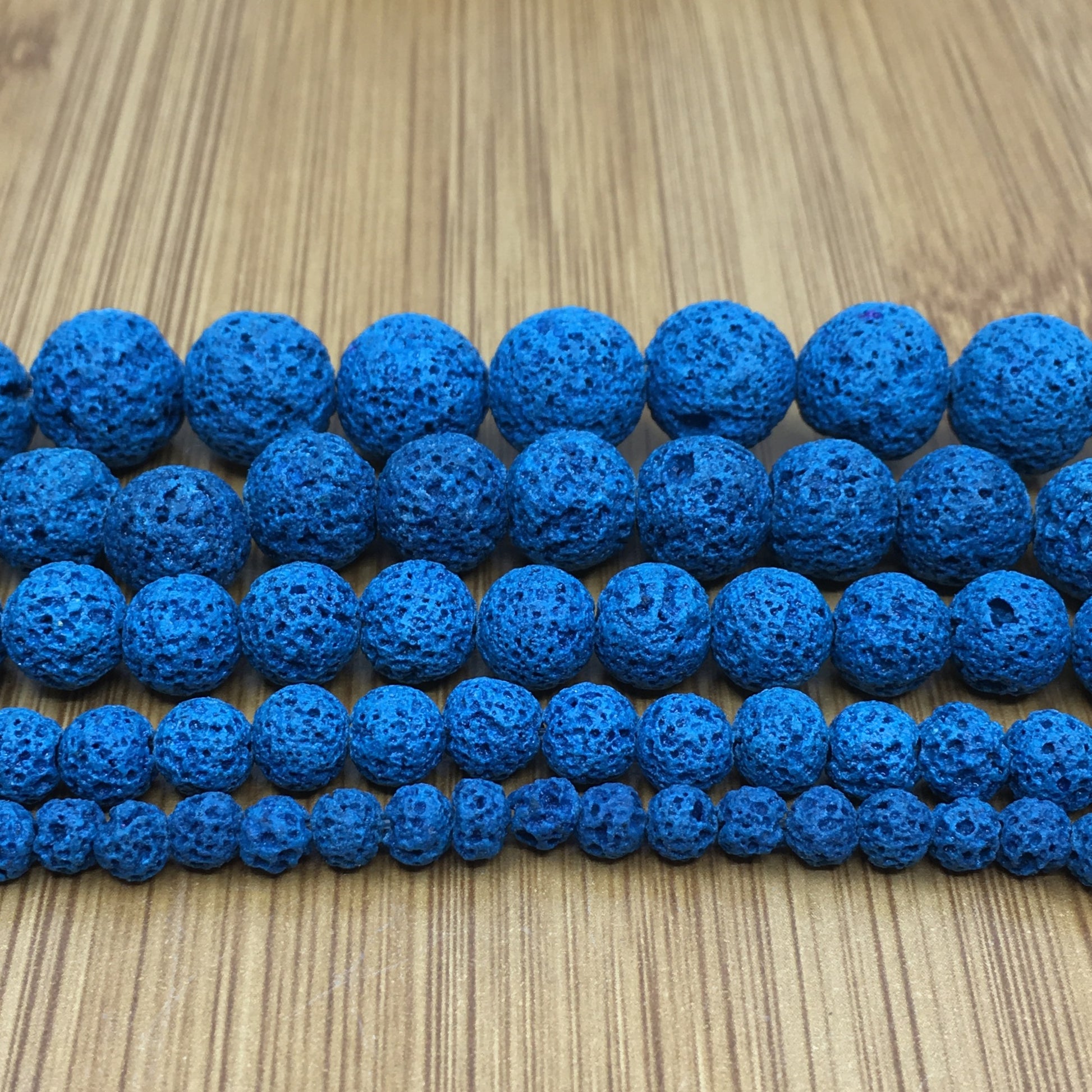 4mm Teal Blue Lava Bead | Bellaire Wholesale
