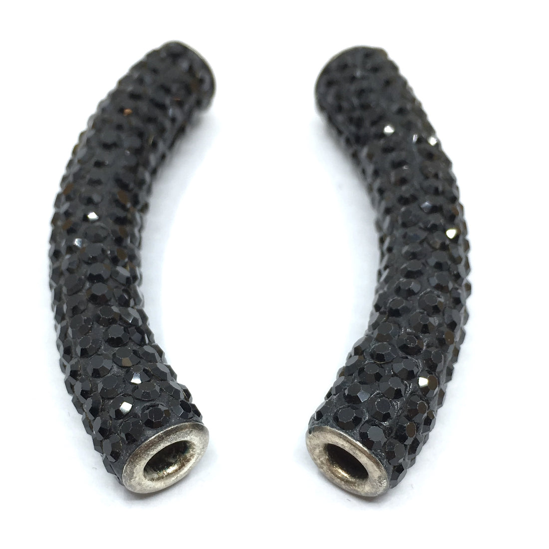 Black Shamballa Tube Beads | Bellaire Wholesale