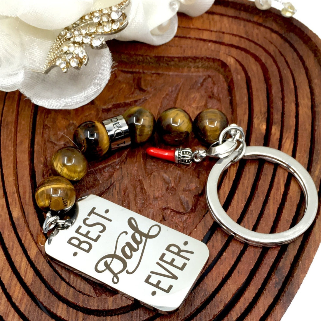 Best Dad Ever Custom Keychain | Bellaire Wholesale