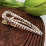 Rose Gold Crystal Rhinestone Hair Clip | Bellaire Wholesale