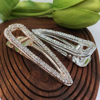Rose Gold Crystal Rhinestone Hair Clip | Bellaire Wholesale