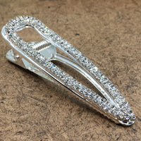 Silver Crystal Rhinestone Hair Clips | Bellaire Wholesale