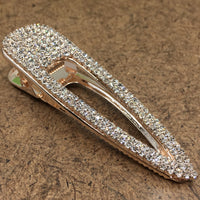 Rose Gold Crystal Rhinestone Hair Clips | Bellaire Wholesale