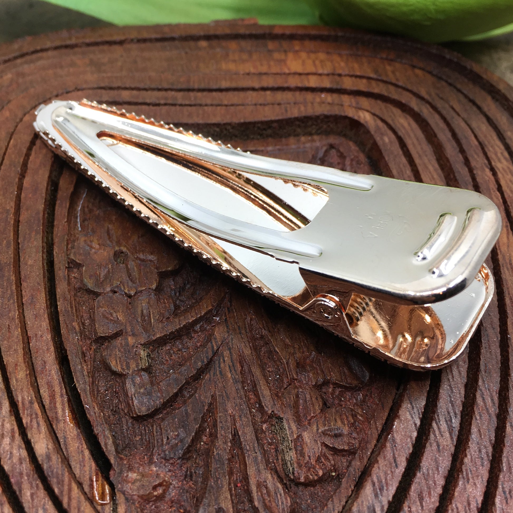 Rose Gold Crystal Rhinestone Stud Hair Clips | Bellaire Wholesale