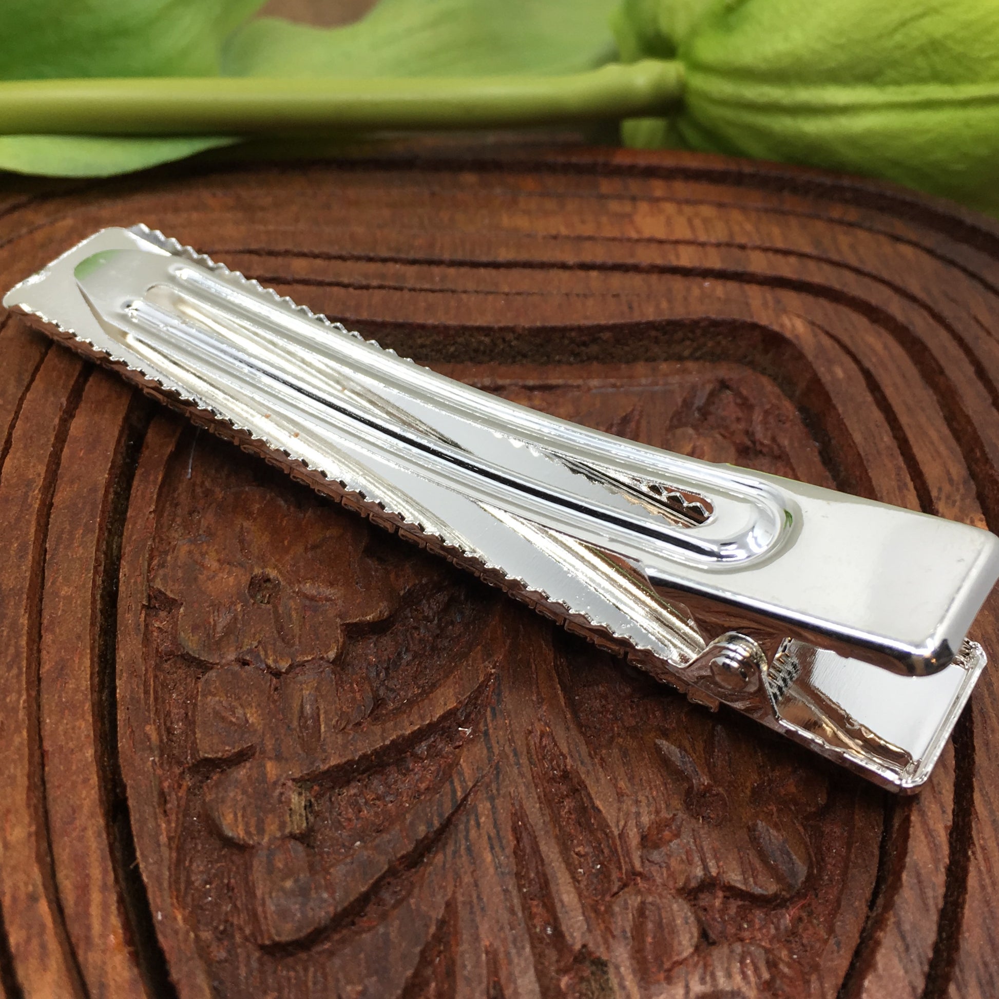 Silver Crystal Rhinestone Stud Hair Clips | Bellaire Wholesale