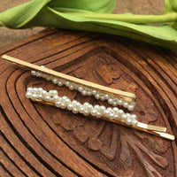 Pearl Hair Clips Gold Pin | Bellaire Wholesale