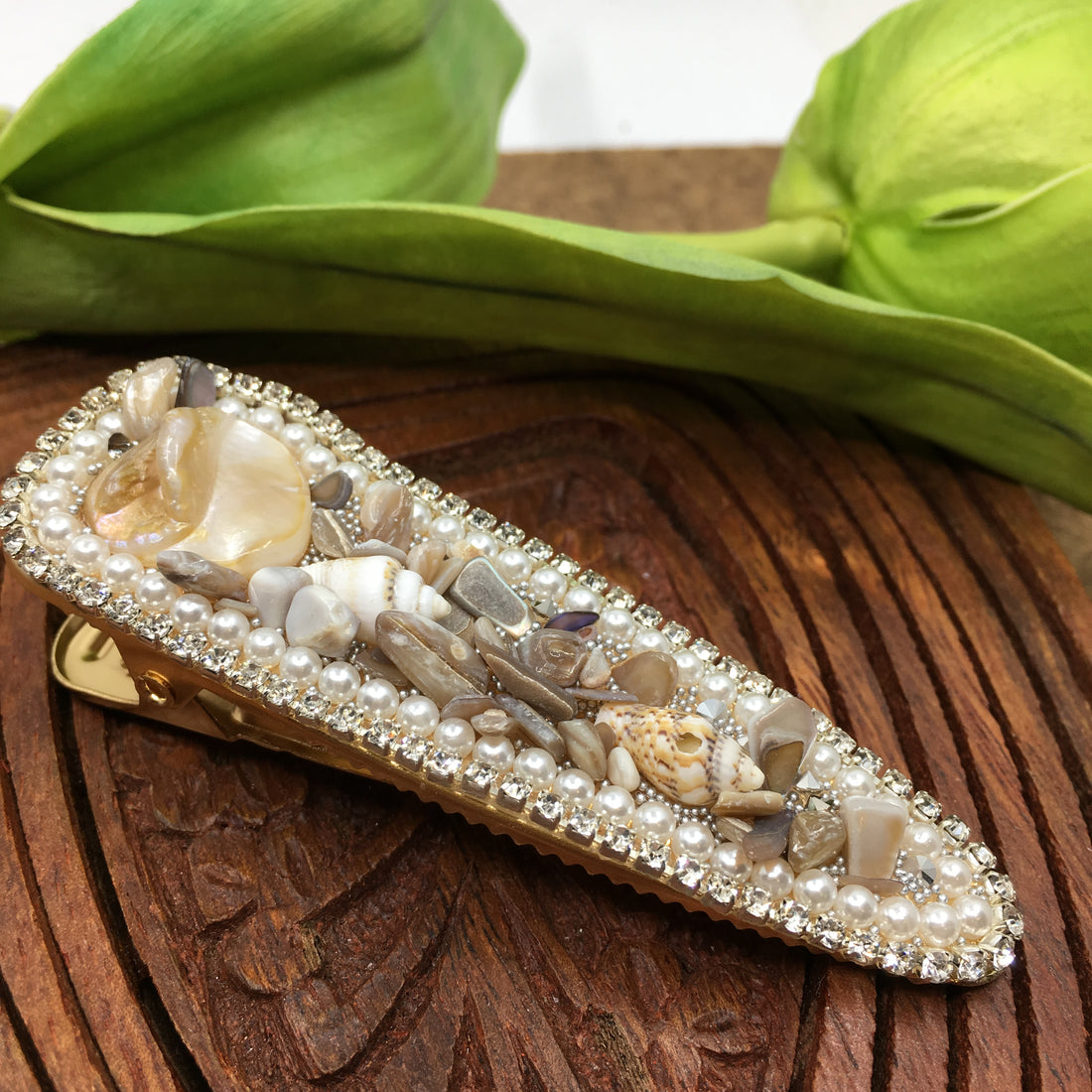 Shell Pearl Hair Clips Pin | Bellaire Wholesale