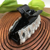 Hair Buckle with Clear Stones & Pearls | Bellaire Wholesale