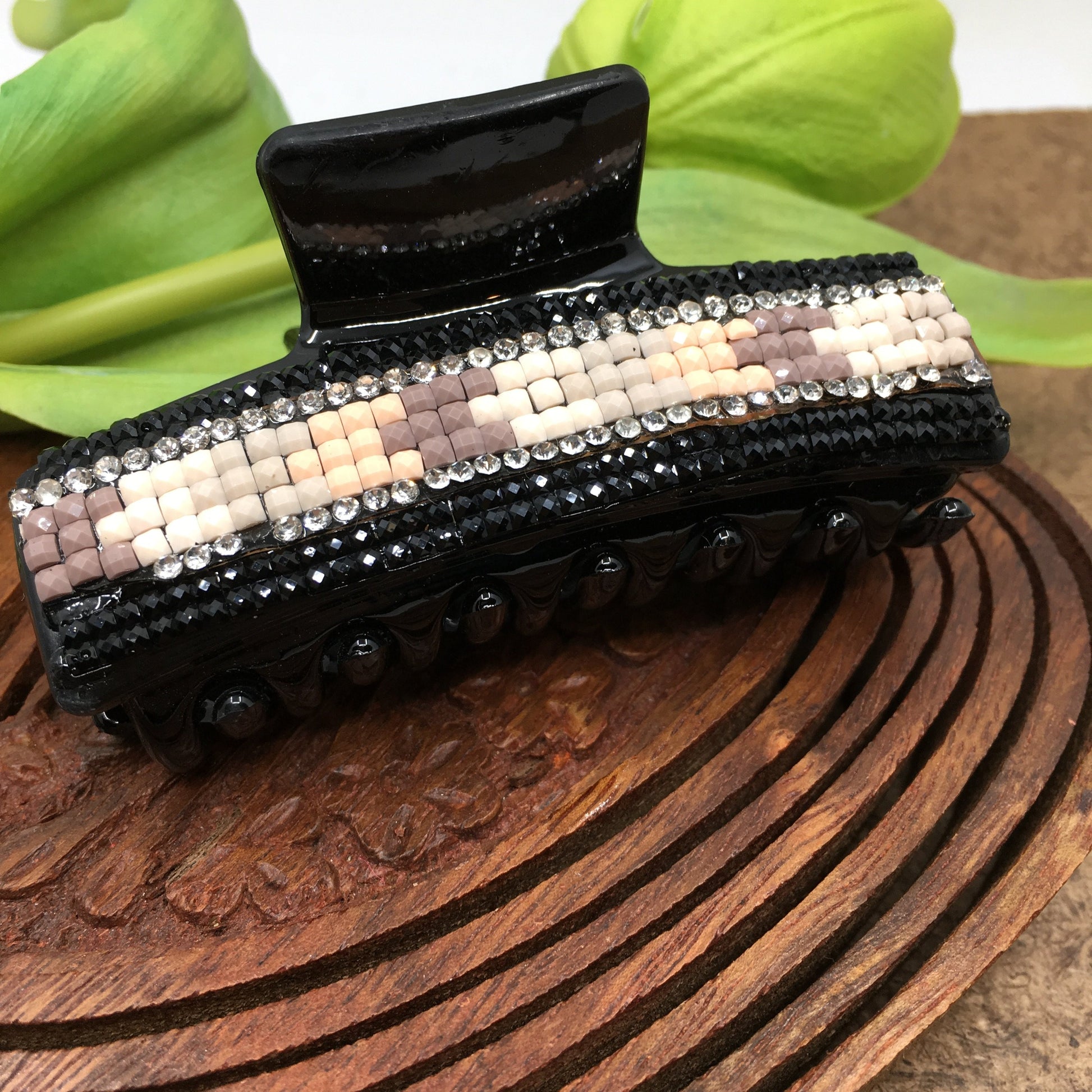 Hair Buckle with Earthy Color Stones | Bellaire Wholesale