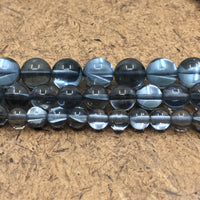8mm Mystic Aura Beads Charcoal Grey | Bellaire Wholesale
