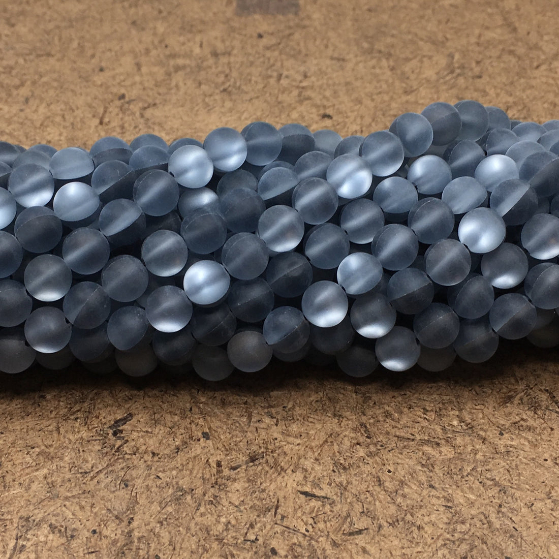 6mm Mystic Aura Beads Matte Charcoal Grey | Bellaire Wholesale