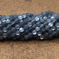 8mm Mystic Aura Beads Matte Charcoal Grey | Bellaire Wholesale