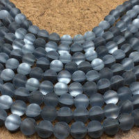 8mm Mystic Aura Beads Matte Charcoal Grey | Bellaire Wholesale