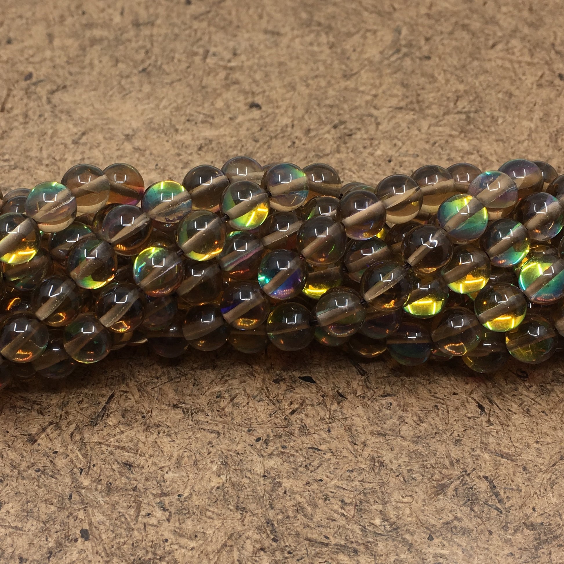 10mm Smoky Mystic Aura Beads | Bellaire Wholesale