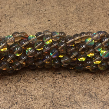 6mm Smoky Mystic Aura Beads | Bellaire Wholesale
