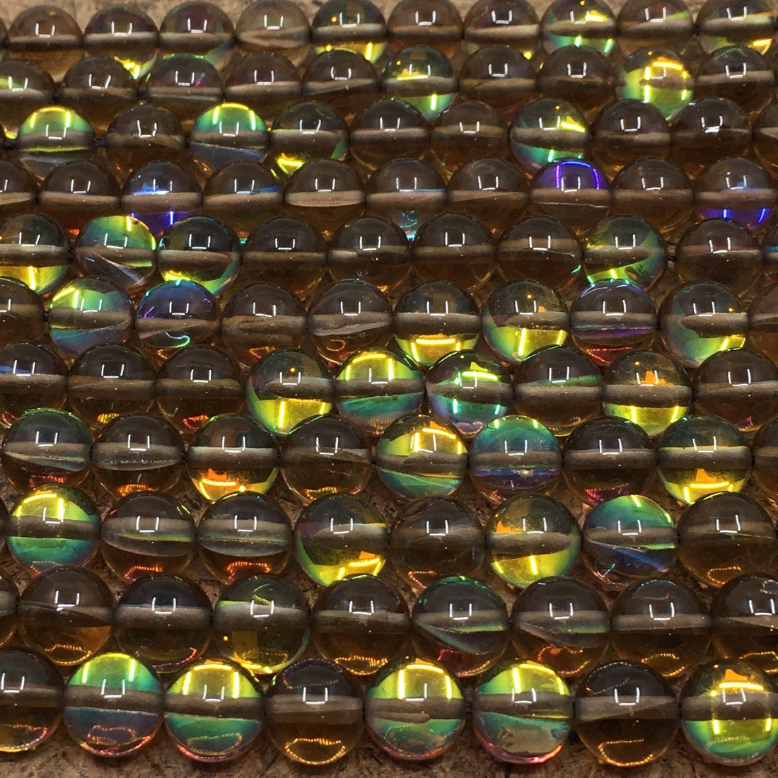 10mm Smoky Mystic Aura Beads | Bellaire Wholesale