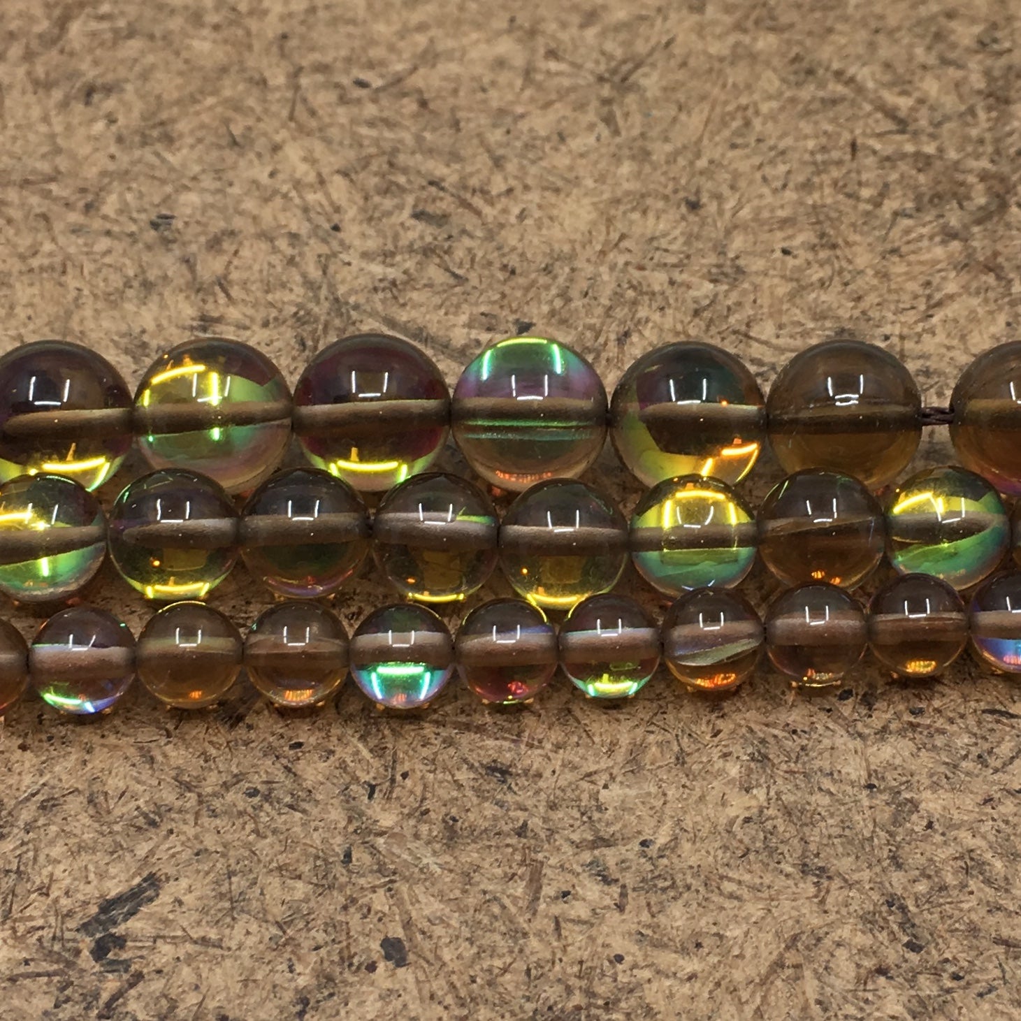 6mm Smoky Mystic Aura Beads | Bellaire Wholesale