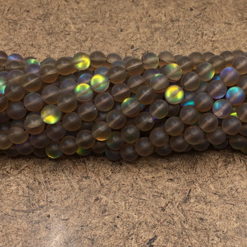 10mm Matte Smoky Mystic Aura Beads | Bellaire Wholesale