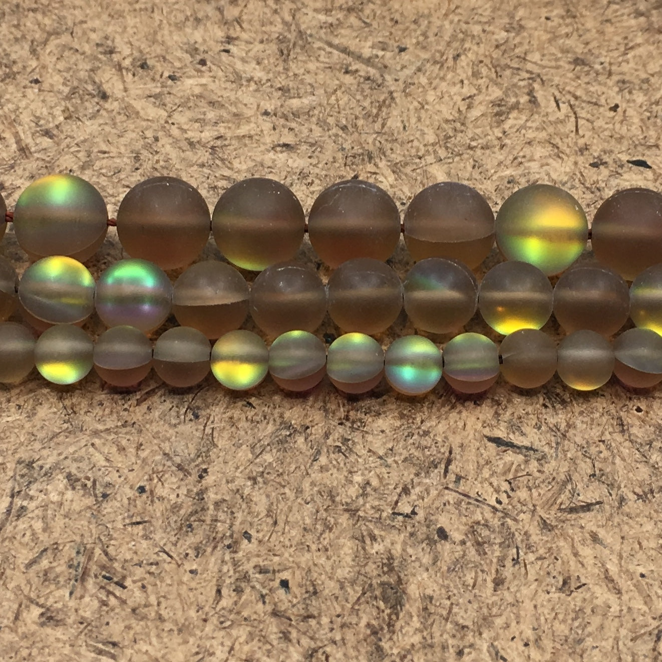 10mm Matte Smoky Mystic Aura Beads | Bellaire Wholesale