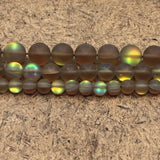 6mm Matte Smoky Mystic Aura Beads | Bellaire Wholesale
