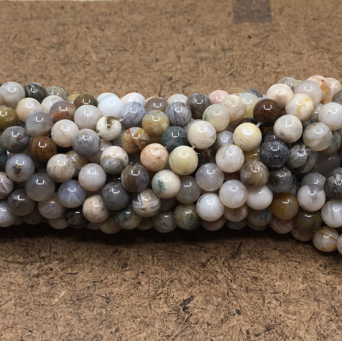 10mm Bamboo Agate Bead | Bellaire Wholesale