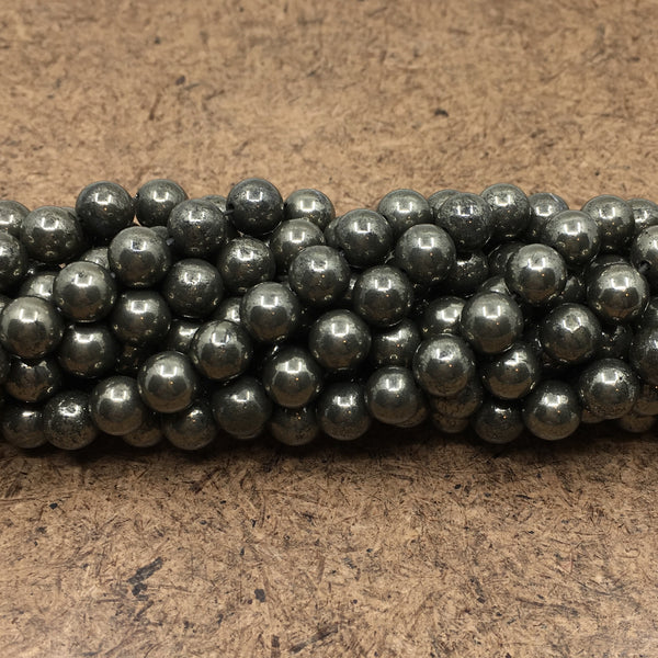 4mm Pyrite Bead | Bellaire Wholesale