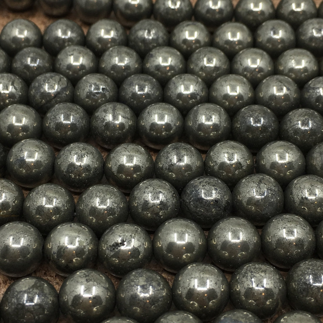 10mm Pyrite Bead | Bellaire Wholesale