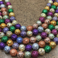 10mm Multicolored Lava Bead | Bellaire Wholesale