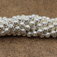 8mm Silver Lava Bead | Bellaire Wholesale