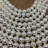 10mm Silver Lava Bead | Bellaire Wholesale