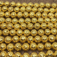 10mm Gold Lava Bead | Bellaire Wholesale