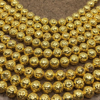 10mm Gold Lava Bead | Bellaire Wholesale