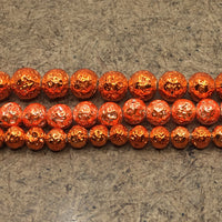 10mm Orange Lava Bead | Bellaire Wholesale