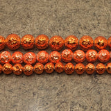 6mm Orange Lava Bead | Bellaire Wholesale