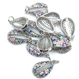 Silver Sea Shell CZ Pave Charm | Bellaire Wholesale