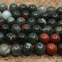 8mm Blood Stone Bead | Bellaire Wholesale