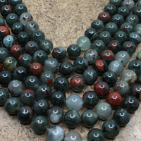 12mm Blood Stone Bead | Bellaire Wholesale