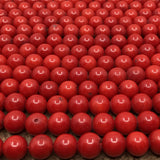 8mm Dyed Red Coral Beads | Bellaire Wholesale