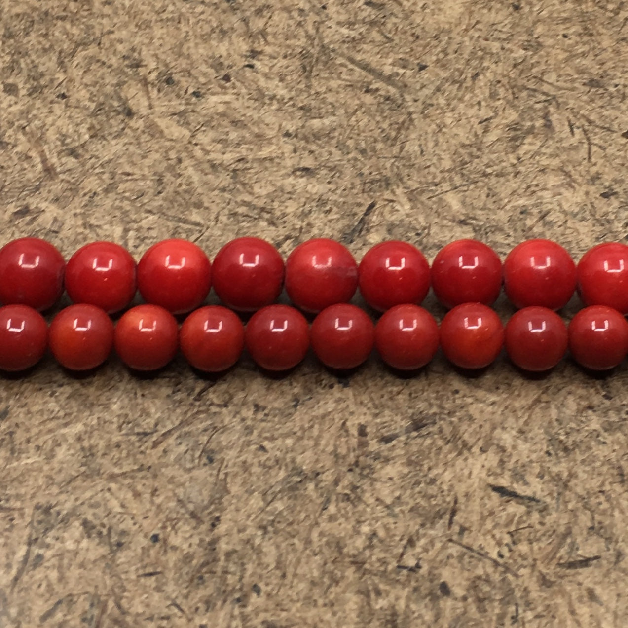 6mm Dyed Red Coral Beads | Bellaire Wholesale