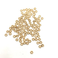 3mm Alloy Dull Gold Daisy Spacers | Bellaire Wholesale