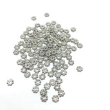 5mm Alloy Rhodium Plated Daisy Spacers | Bellaire Wholesale