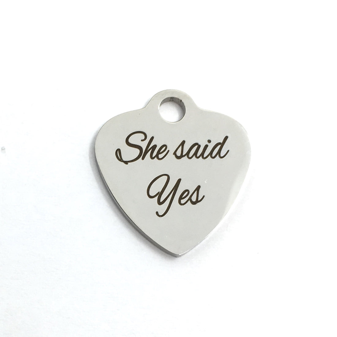 She said Yes Customized Charm | Bellaire Wholesale