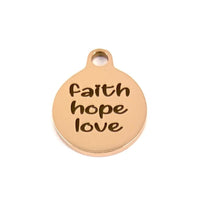 Faith Hope Love Personalized Charm | Bellaire Wholesale