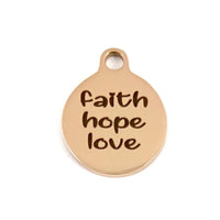 Faith Hope Love Personalized Charm | Bellaire Wholesale