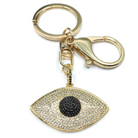 Gold Evil Eye Custom Keychain | Bellaire Wholesale