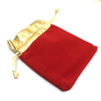 Medium Red Velvet Jewelry Bags | Bellaire Wholesale