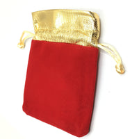 Medium Red Velvet Jewelry Bags | Bellaire Wholesale