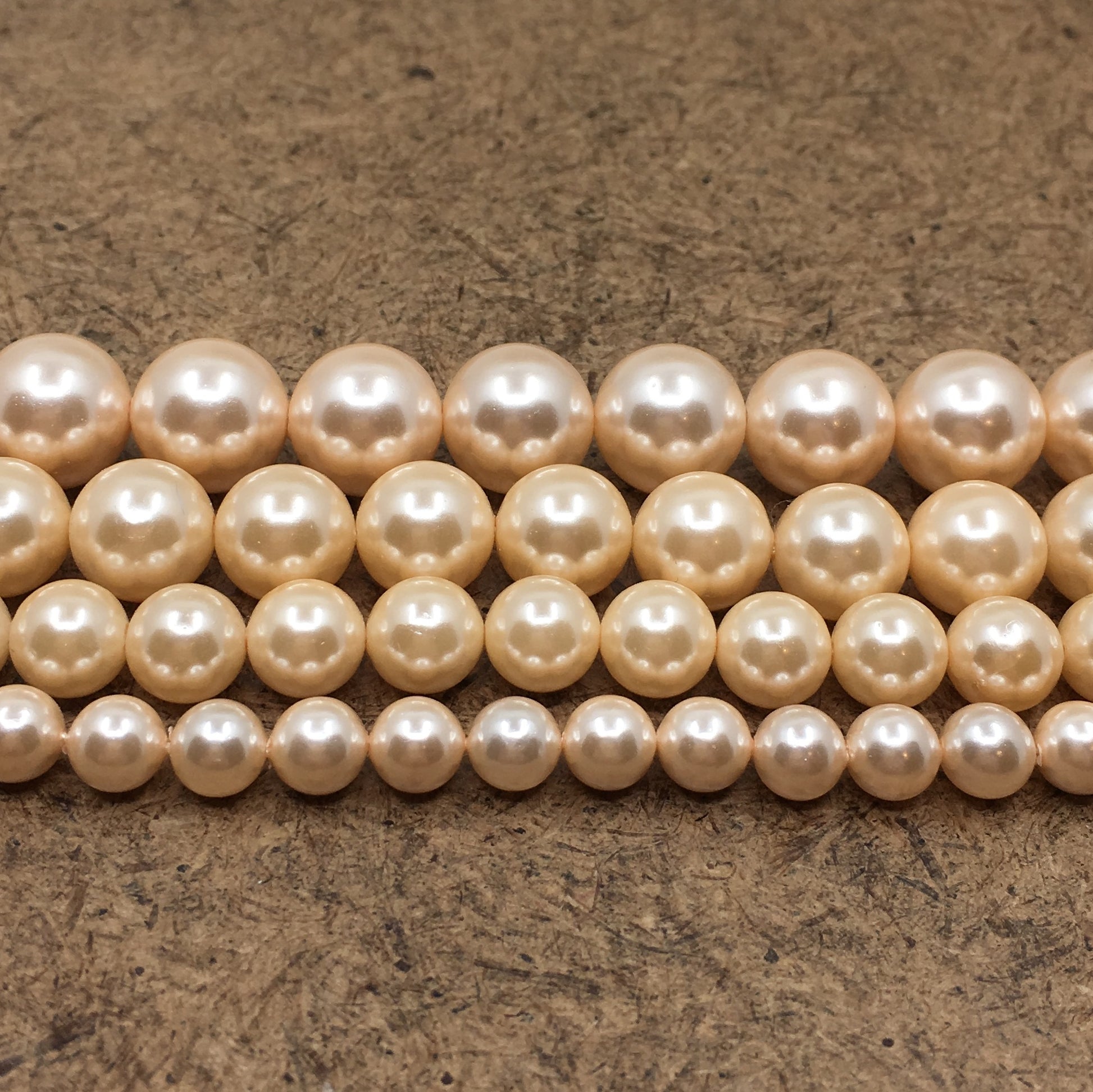 12mm Blush Peach Shell Pearls | Bellaire Wholesale