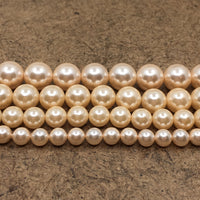 6mm Blush Peach Shell Pearls | Bellaire Wholesale