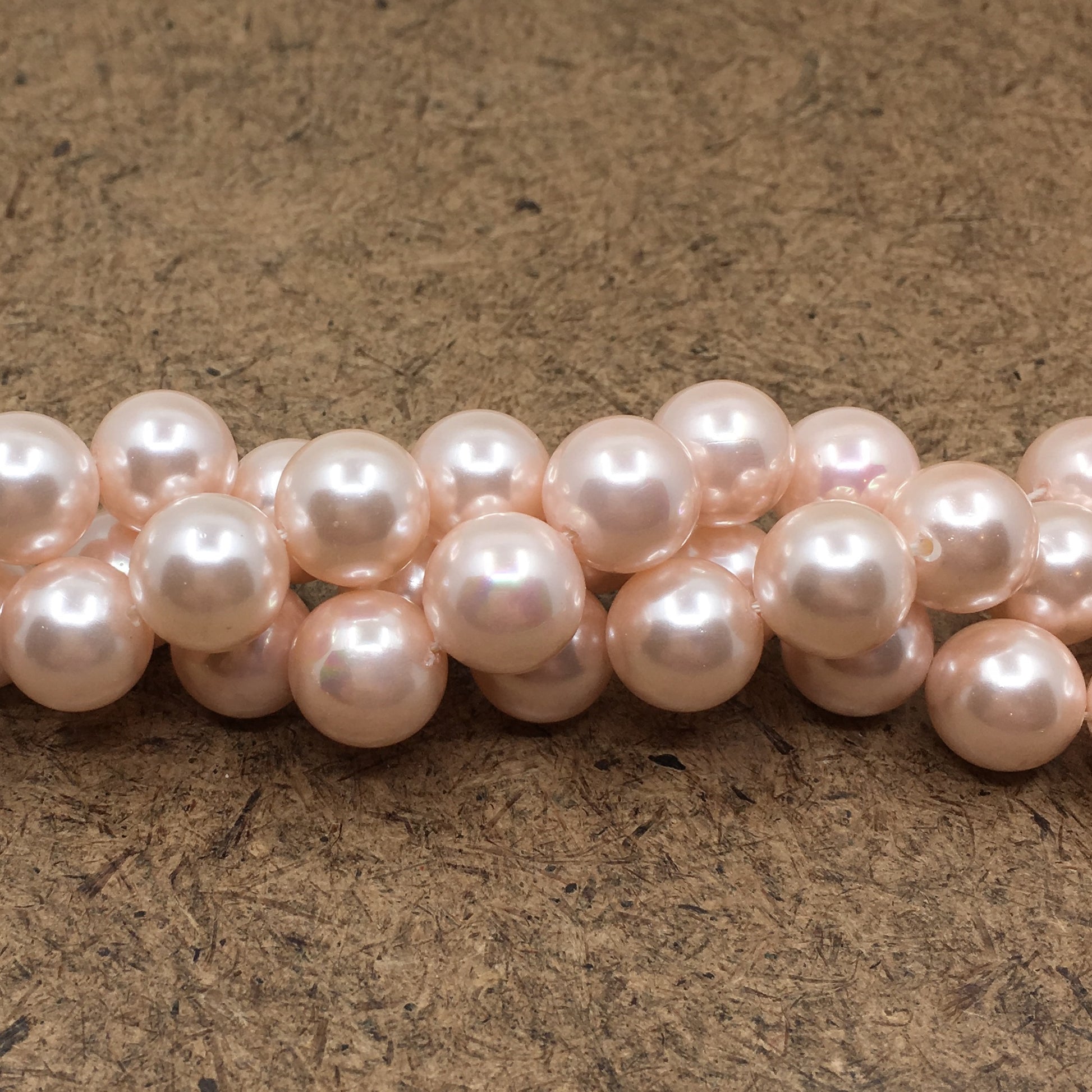 6mm Blush Pink Shell Pearls | Bellaire Wholesale